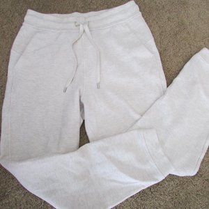 Lululemon Athletica Women Jogger Pants Cream Textured Size 8 Ivory